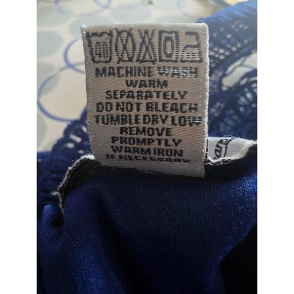 Spoon Jeans Women’s Lace Top - Size Small - Stylish Blue Blouse - Picture 11 of 11